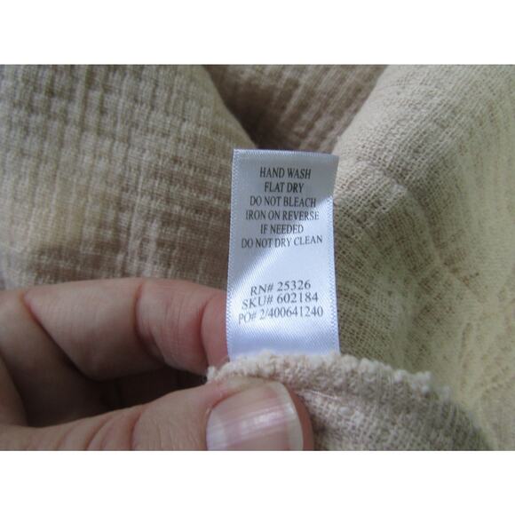 World Market Textured Boho Kimono Jacket Tassel Hem Cream One Size Fringe Cardig - Picture 8 of 9